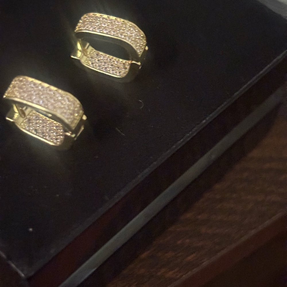 Elegant Gold, Pink, and Silver Women's Earrings